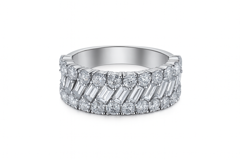 Staggered Baguette Band