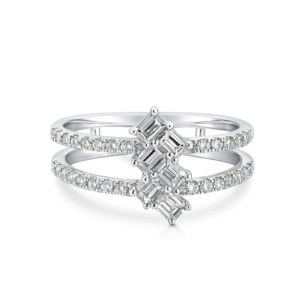 Staggered Baguette Band