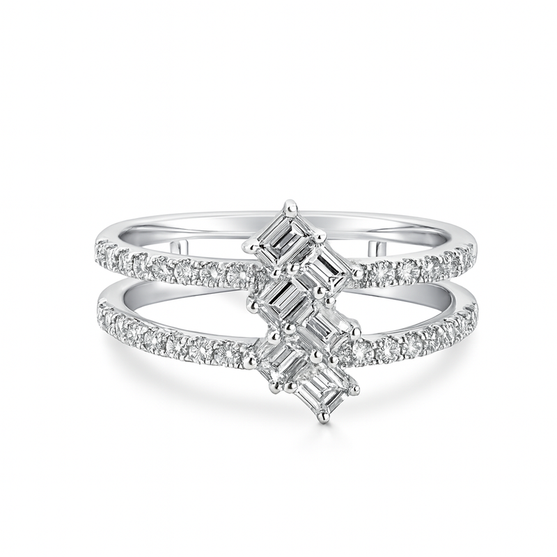 Staggered Baguette Band