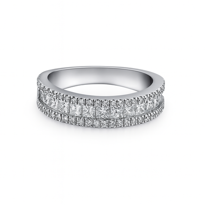 Princess Cut Diamond Band