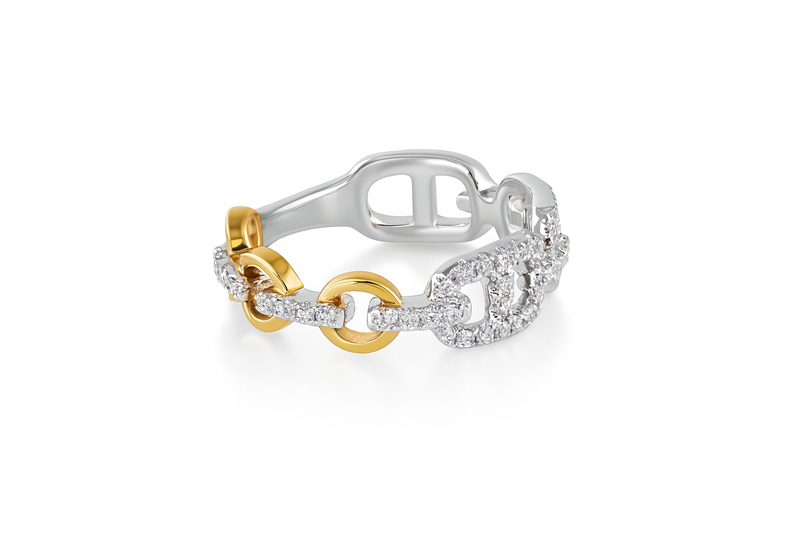 Diamond Anchor Link Band