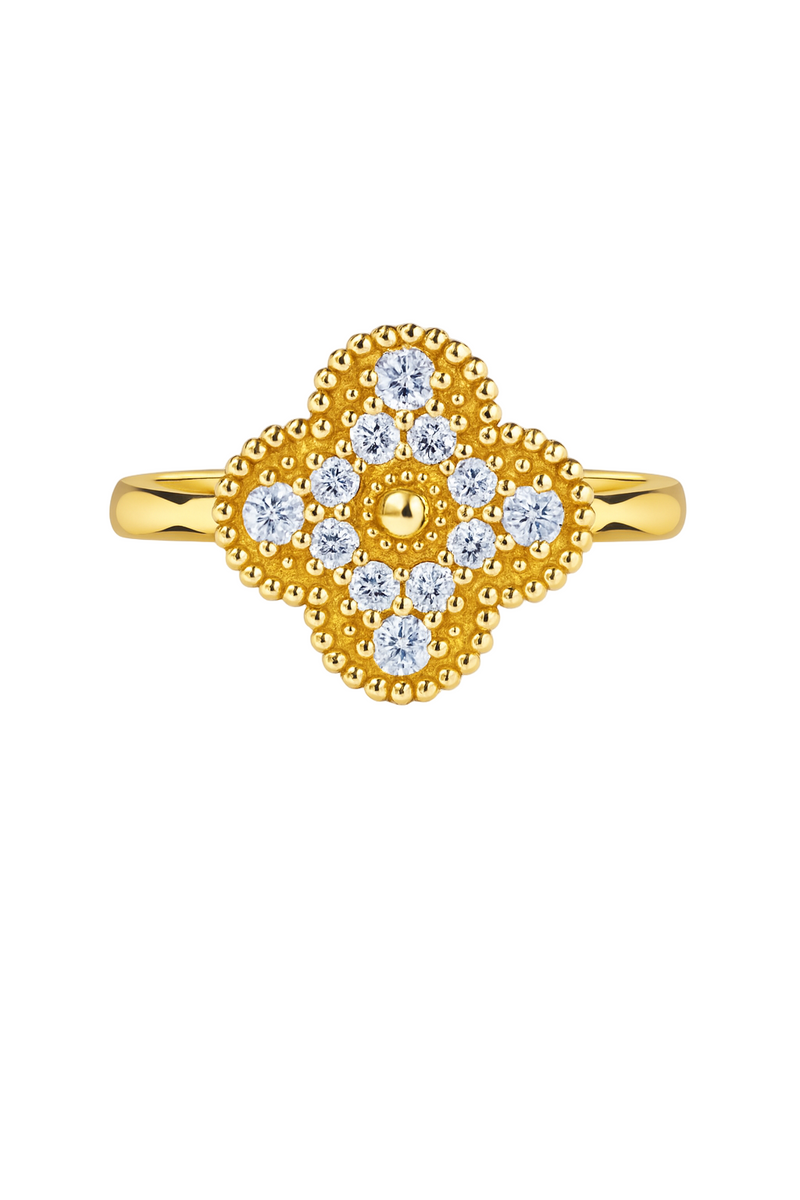Diamond Clover Ring