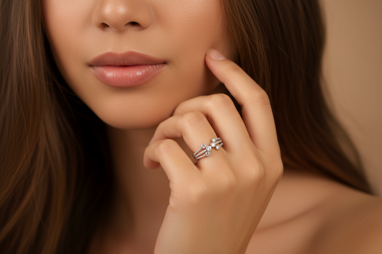 Diamond Bezel Fashion Ring