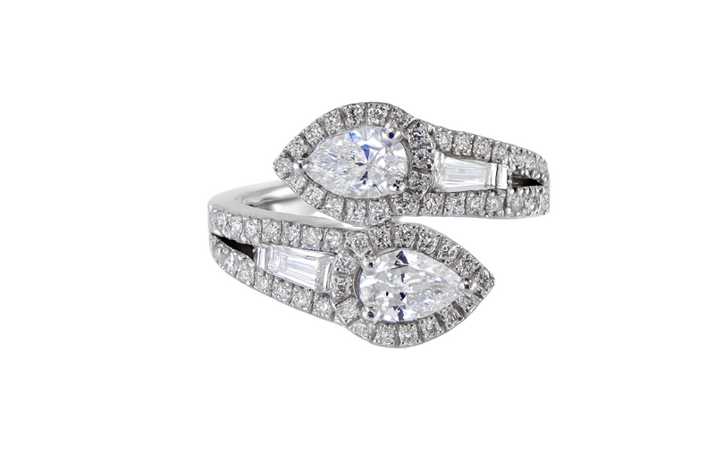 Pear Bypass Ring