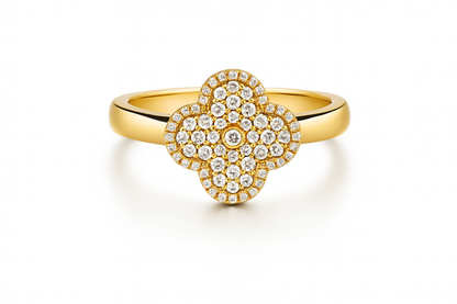 Pave Clover Ring