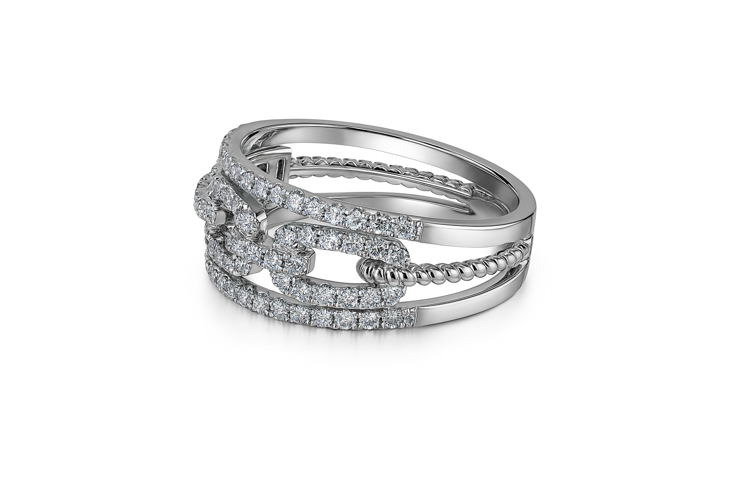 Diamond Cable Ring