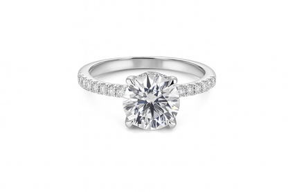 2.54ct Lab Grown Round Engagement Ring