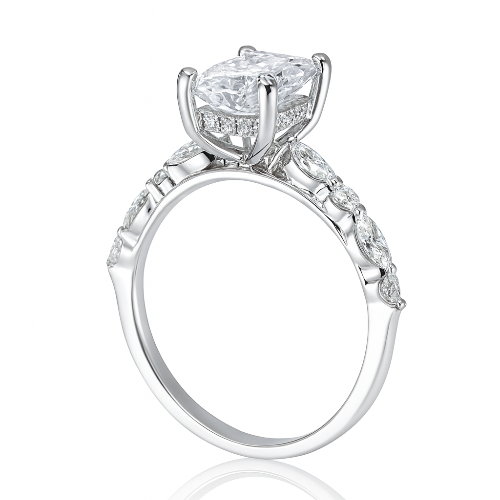 2.08ct Lab Grown Radiant Diamond Engagement Ring