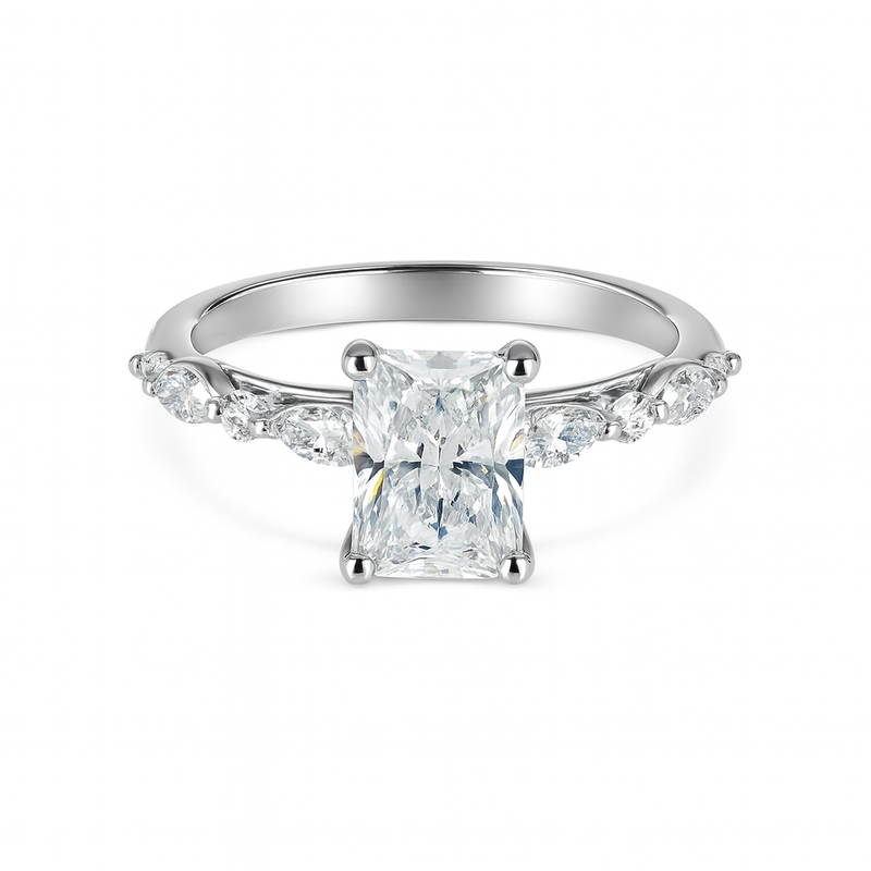 2.08ct Lab Grown Radiant Diamond Engagement Ring