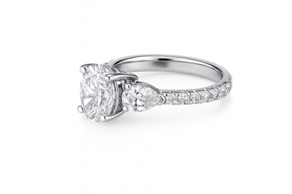 2.02ct Lab Grown Oval Diamond Engagement Ring
