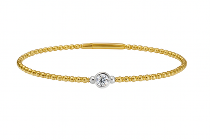 Diamond Bezel Flex Bangle