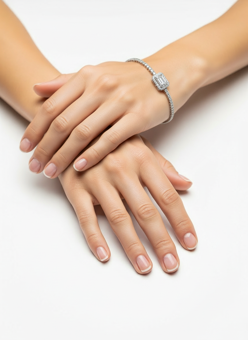 Emerald Cut Inline Bracelet