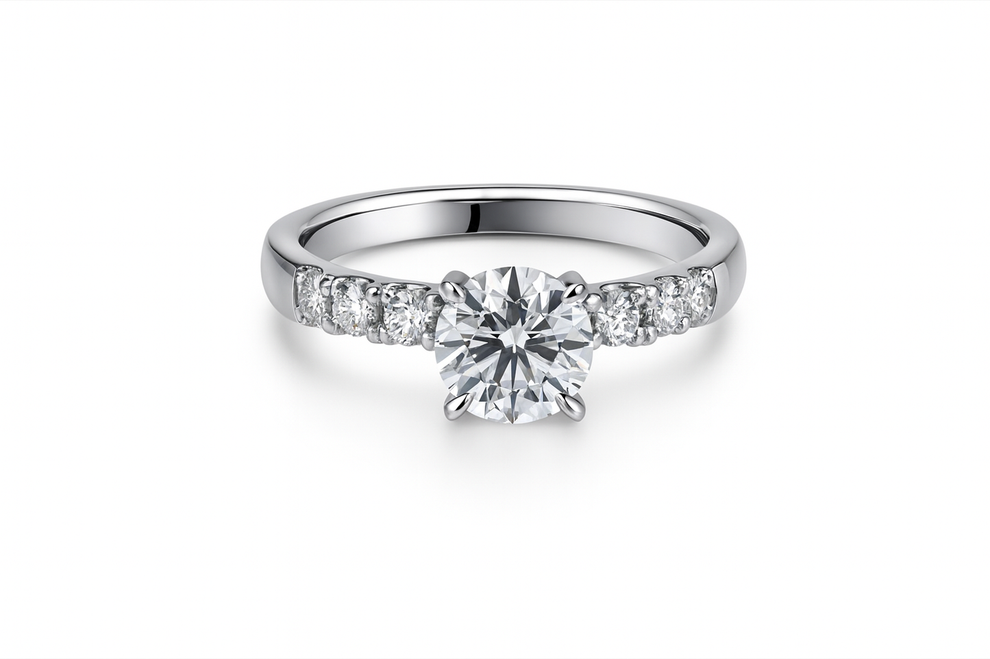 1.00ct Lab Grown Round Diamond Engagement Ring