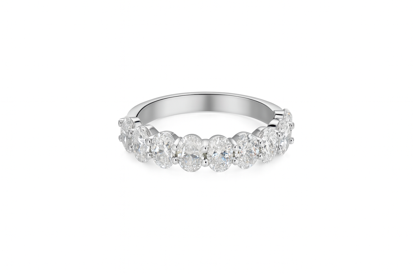 Lab Oval Diamond Band