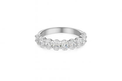 Lab Oval Diamond Band