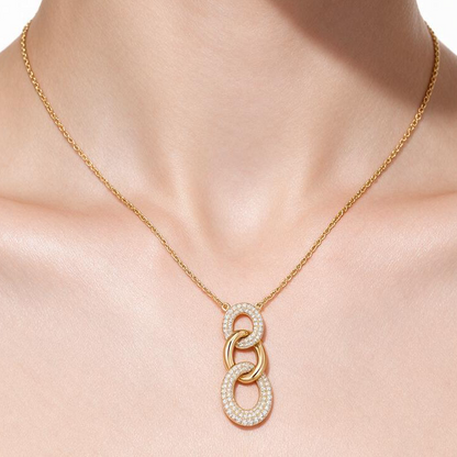 Pave Diamond Curb Link Necklace